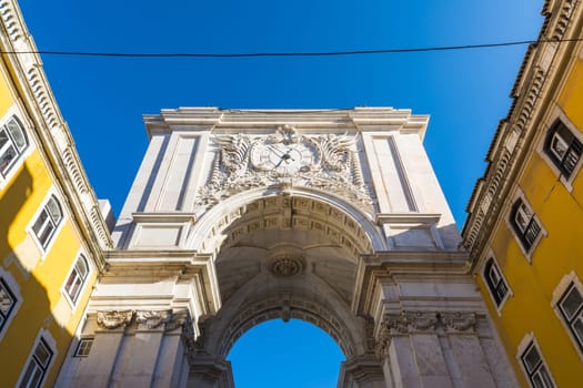 Arco da Rua Augusta Architecture Monument Historic Landmark City Center of Lisbon Portugal
