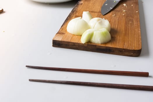 Asian Cooking Cuisine Vegetables Meats Closeup Eating Delicious Homemade