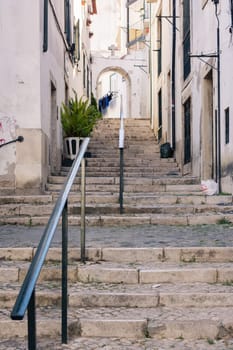 Lisbon Portugal Alfama European Historic Location Vacation Destination Landscape Old Town