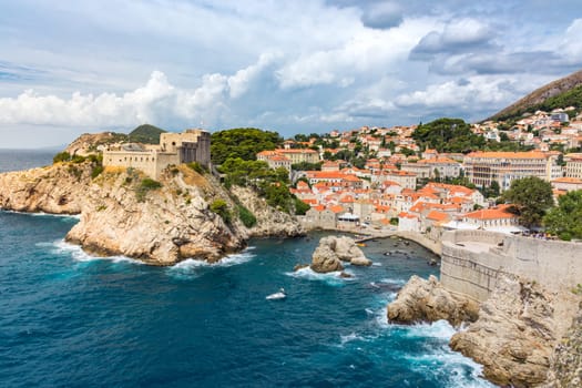 Lovrijenac in Dubvronik Croatia Western Landscape Old Town Architectural Landmark Outdoor Panorama