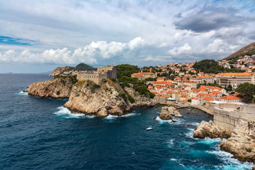 Lovrijenac in Dubvronik Croatia Western Landscape Old Town Architectural Landmark Outdoor Panorama