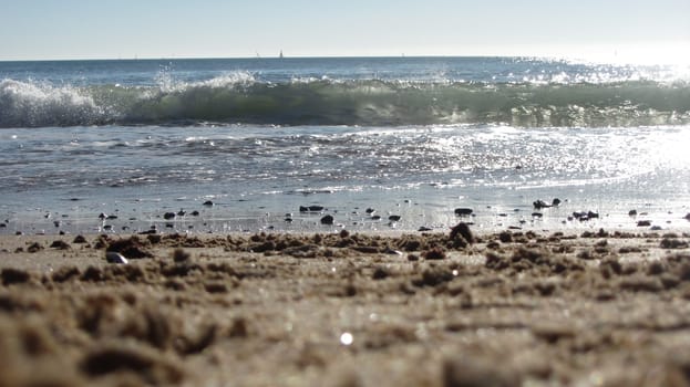 Beach Ocean Rocky Shore Waves Daytime Landscape