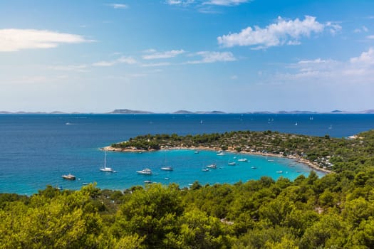 Marvelous Ocean Landscape of Murter Croatia Mediterannean European Paradise Vacation Summer Day