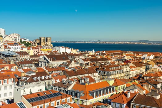 Lisbon Portugal Alfama European Historic Location Vacation Destination Landscape Old Town