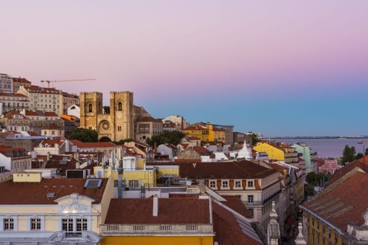 Lisbon Portugal Alfama European Historic Location Vacation Destination Landscape Old Town