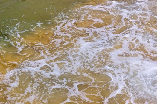 Beach Ocean Water Closeup Texture Foaming Ripples Splashing