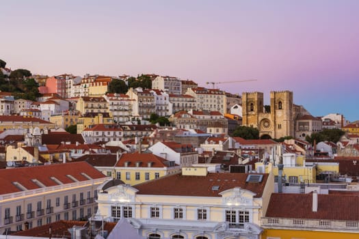 Lisbon Portugal Alfama European Historic Location Vacation Destination Landscape Old Town
