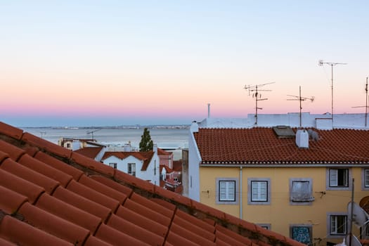 Lisbon Portugal Alfama European Historic Location Vacation Destination Landscape Old Town