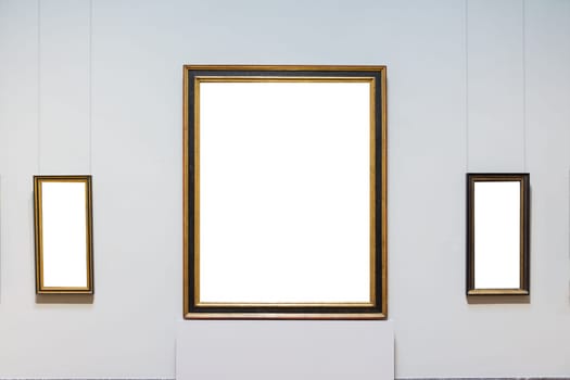 Blank Art Museum Isolated Painting Frame Decoration Indoors Wall White Template