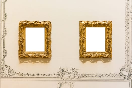 Blank Art Museum Isolated Painting Frame Decoration Indoors Wall White Template