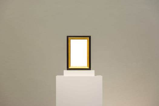 Blank Art Museum Isolated Painting Frame Decoration Indoors Wall White Template