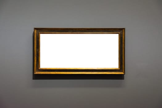 Blank Art Museum Isolated Painting Frame Decoration Indoors Wall White Template