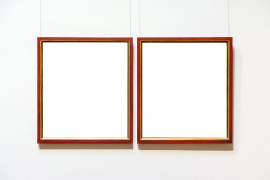 Blank Art Museum Isolated Painting Frame Decoration Indoors Wall White Template