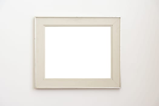 Blank Art Museum Isolated Painting Frame Decoration Indoors Wall White Template