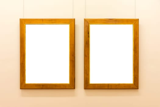 Blank Art Museum Isolated Painting Frame Decoration Indoors Wall White Template