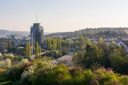 Stuttgart Landscape Loewentor Kessel Aerial Beautiful European City Germany