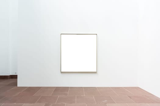 Blank Art Museum Isolated Painting Frame Decoration Indoors Wall White Template