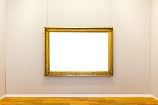 Blank Art Museum Isolated Painting Frame Decoration Indoors Wall White Template