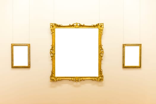 Blank Art Museum Isolated Painting Frame Decoration Indoors Wall White Template