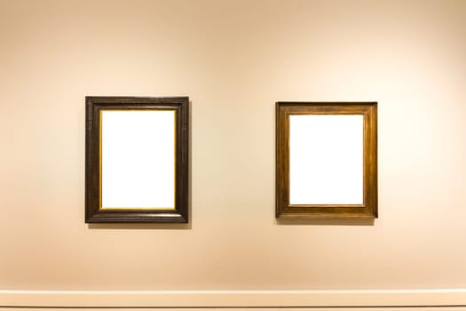 Blank Art Museum Isolated Painting Frame Decoration Indoors Wall White Template