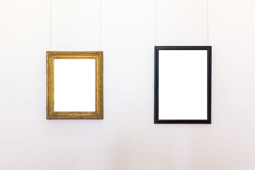 Blank Art Museum Isolated Painting Frame Decoration Indoors Wall White Template