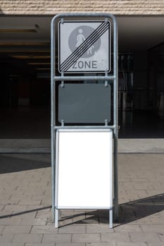 Blank Ad Space City Urban Environment Stuttgart Geramny Public Building Wall