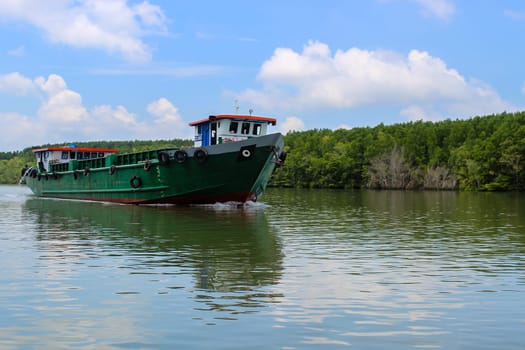 Tropical Landscape Transportation Boat Ocean Water Business Asia