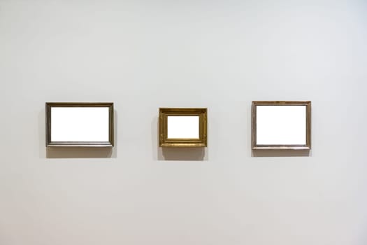 Blank Art Museum Isolated Painting Frame Decoration Indoors Wall White Template