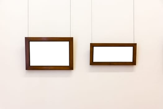 Blank Art Museum Isolated Painting Frame Decoration Indoors Wall White Template