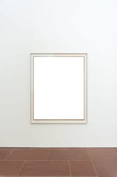 Blank Art Museum Isolated Painting Frame Decoration Indoors Wall White Template