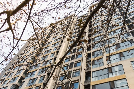 Chinese Apartment Building Tall Highrise Development Living Space Urban City Environment