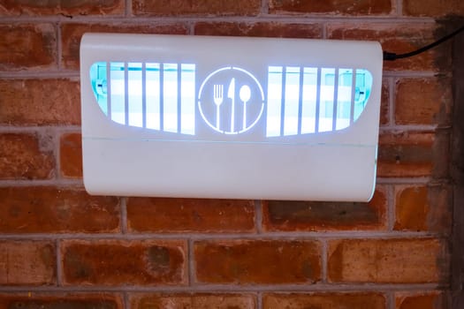UV Sterilization Lamp Brick Wall Restaurant Equipment Industry