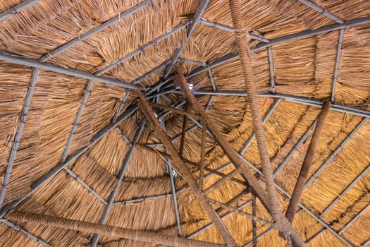 Tiki Palm Umbrella Underside Frame Vacation Tropical