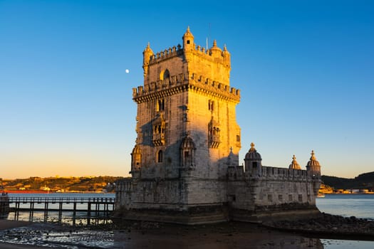 Torre de Belem UNESCO World Heritage Sight European History Architectural Landmark Lisbon Portugal