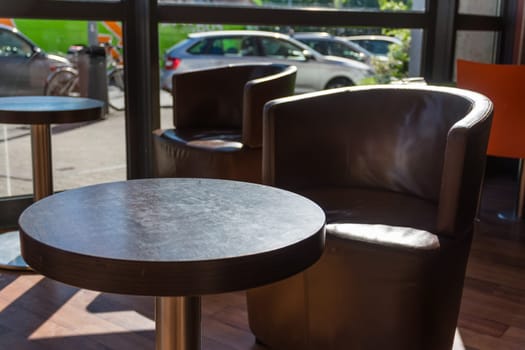 Cafe Restaurant Chairs Table Empty Waiting Gastronomy Customers