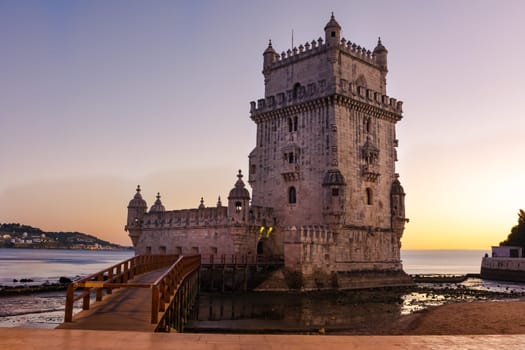 Torre de Belem UNESCO World Heritage Sight European History Architectural Landmark Lisbon Portugal