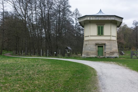 Stuttgart Rotwildgehege European Hut Park Germany Baerensee Outdoors WIlderness Path Nobody Autumn Cold