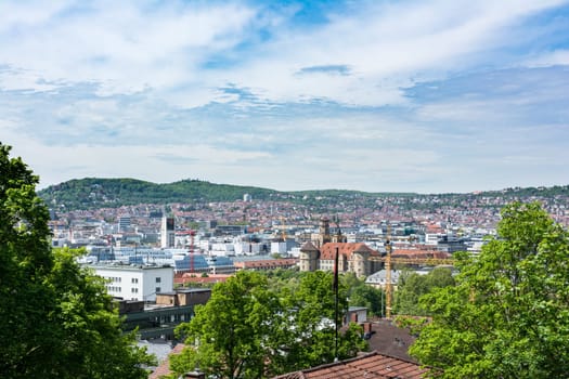 Stuttgart Kessel View Eugensplatz Destination Location Visit Tourism Green Summer Beautiful Day