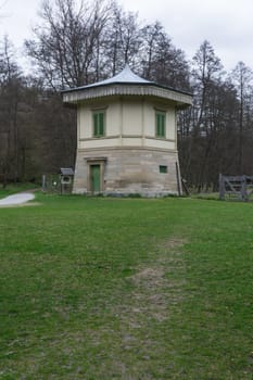 Stuttgart Rotwildgehege European Hut Park Germany Baerensee Outdoors WIlderness Path Nobody Autumn Cold