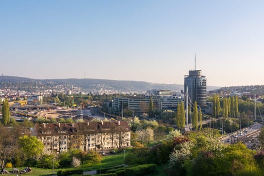 Stuttgart Landscape Loewentor Kessel Aerial Beautiful European City Germany
