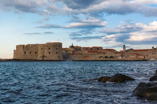 Sunrise Over Dubrovnik Morning Ocean View Croatia European Destination Old Town