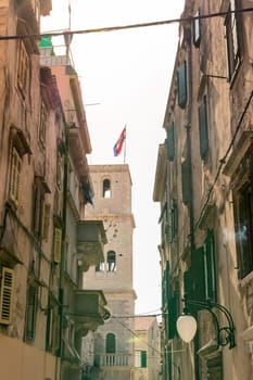 Sibenik Croatia European Vacation Destination City Landscape Ocean Summer Sightseeing
