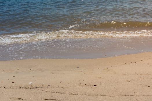 Shoreline Tide Water Moving in Beach Summer Vacation Detail