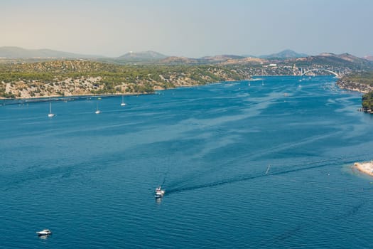Sibenik Croatia European Vacation Destination City Landscape Ocean Summer Sightseeing