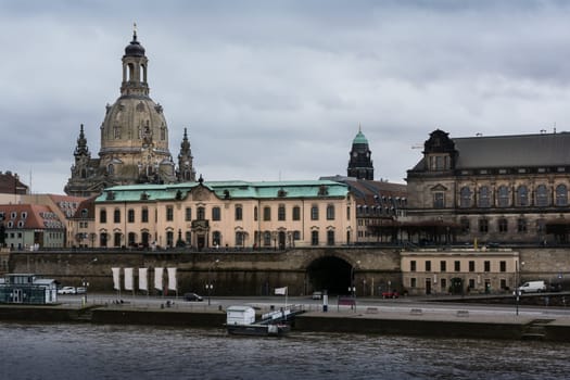 Dresden Frauenkirche Exterior City Landscape Square Marktplatz Center Architecture Beautiful Religious Monument