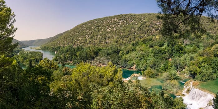 Krka River Park Falls Famous Body of Water in Croatia Beautiful Summer Destination