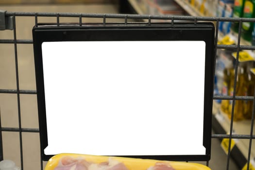Grocery Cart Advertisement Mockup