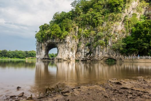 Guiln, China Elephant Cave Natural Formation Landscape Travel Sight