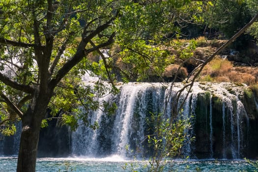 Krka River Park Falls Famous Body of Water in Croatia Beautiful Summer Destination