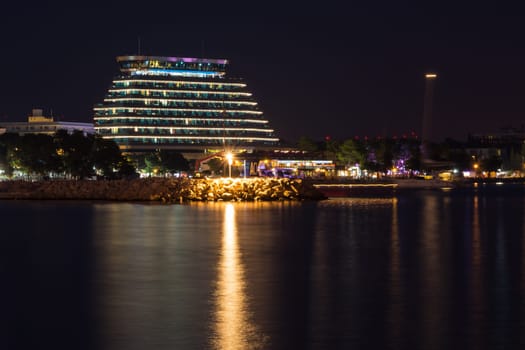 Hotel Near Vodice Croatia Reflecting on Twilight Water Summer Travel August 2017